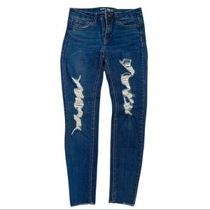 Wild Fable Distressed High-rise Cropped Skinny Jeans size 4
